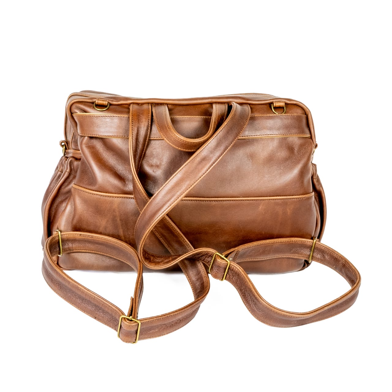 XL Leather Nappy Bag